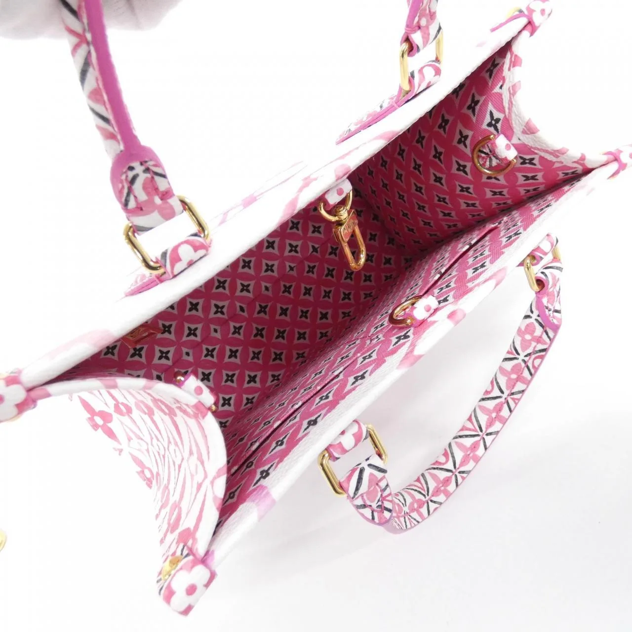 LOUIS VUITTON OnTheGo M22976 Handbag Monogram Pink Monogram Rank A - Thumbnail 8