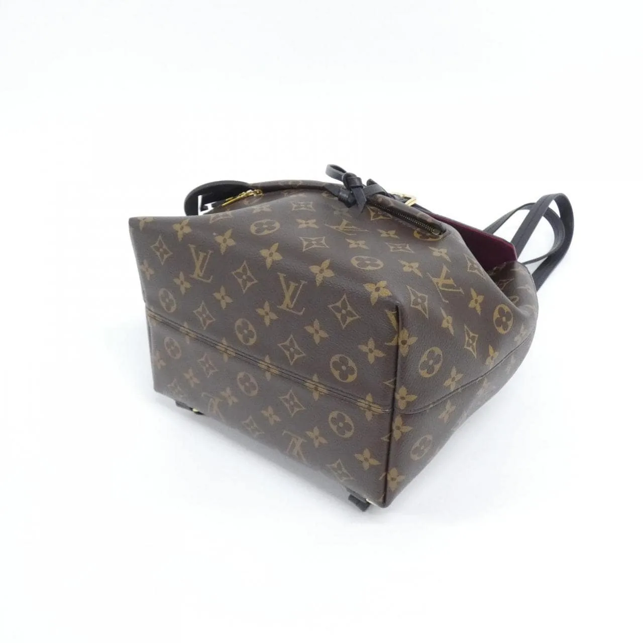 LOUIS VUITTON Montsouris M45515 Backpack Monogram 黑色 Monogram 中古品A - 縮圖 3