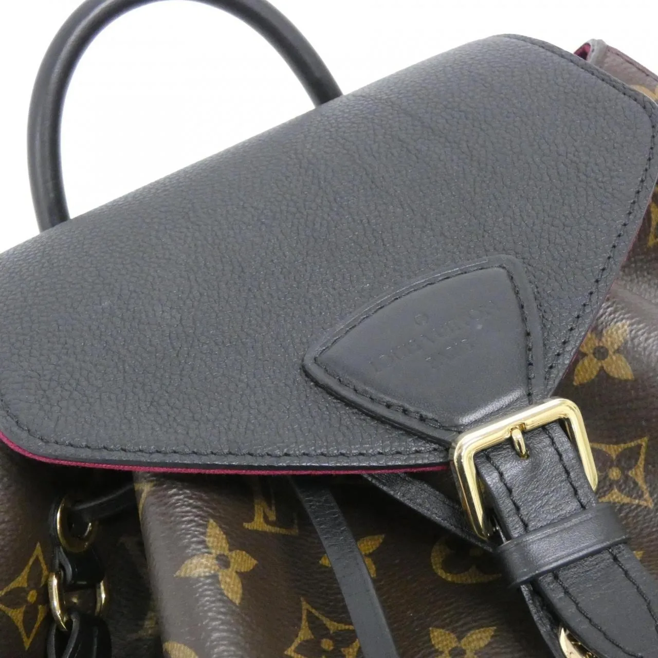 LOUIS VUITTON Montsouris M45515 Backpack Monogram 黑色 Monogram 中古品A - 縮圖 5