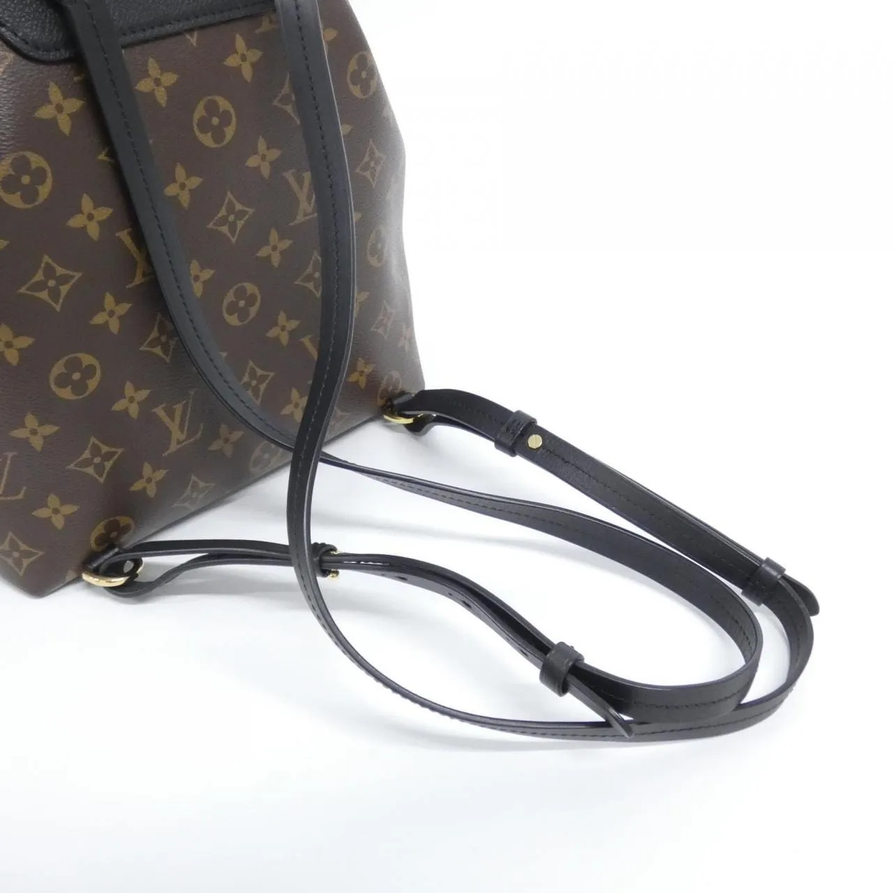 LOUIS VUITTON Montsouris M45515 Backpack Monogram 黑色 Monogram 中古品A - 縮圖 7