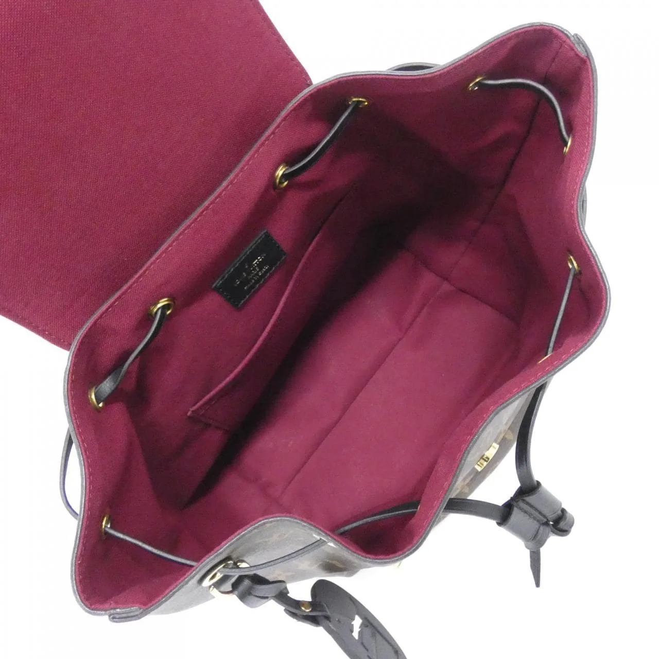 LOUIS VUITTON Montsouris M45515 Backpack Monogram 黑色 Monogram 中古品A - 縮圖 8