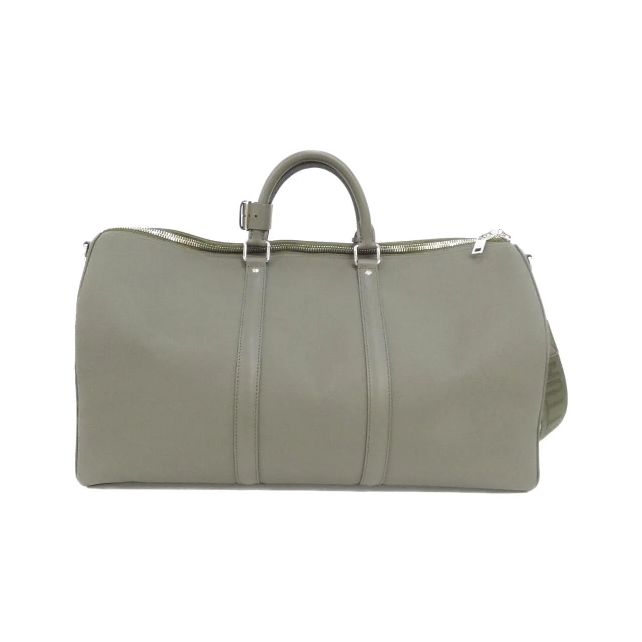 LOUIS VUITTON Keepall M21536 Boston Lambskin 黑色 羊皮 中古品A - 縮圖 2