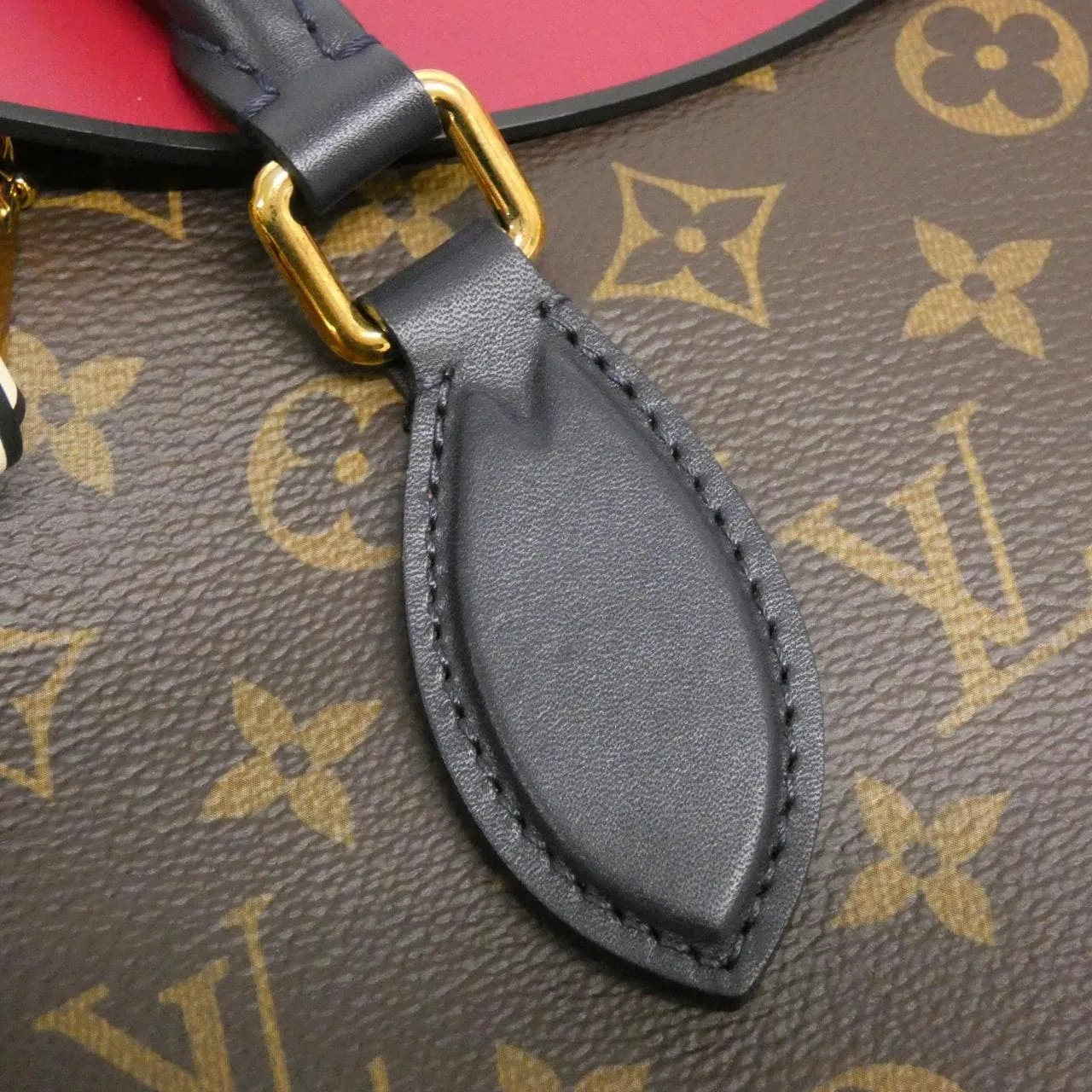 LOUIS VUITTON M44328 Tote Monogram 黑色 Monogram 中古品A - 縮圖 5