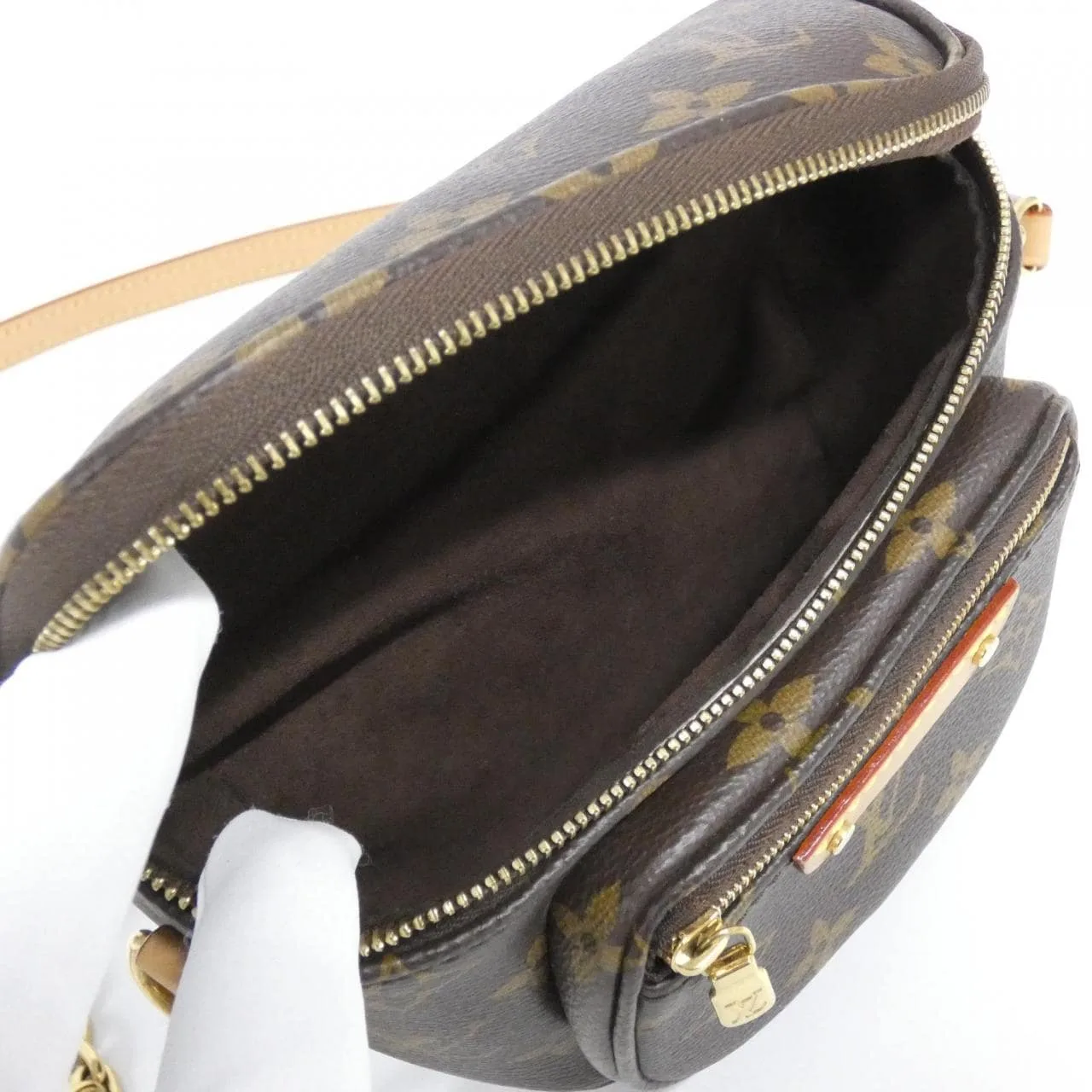 LOUIS VUITTON Bum Bag M82335 Shoulder Monogram 黑色 Monogram 中古品A - 縮圖 9