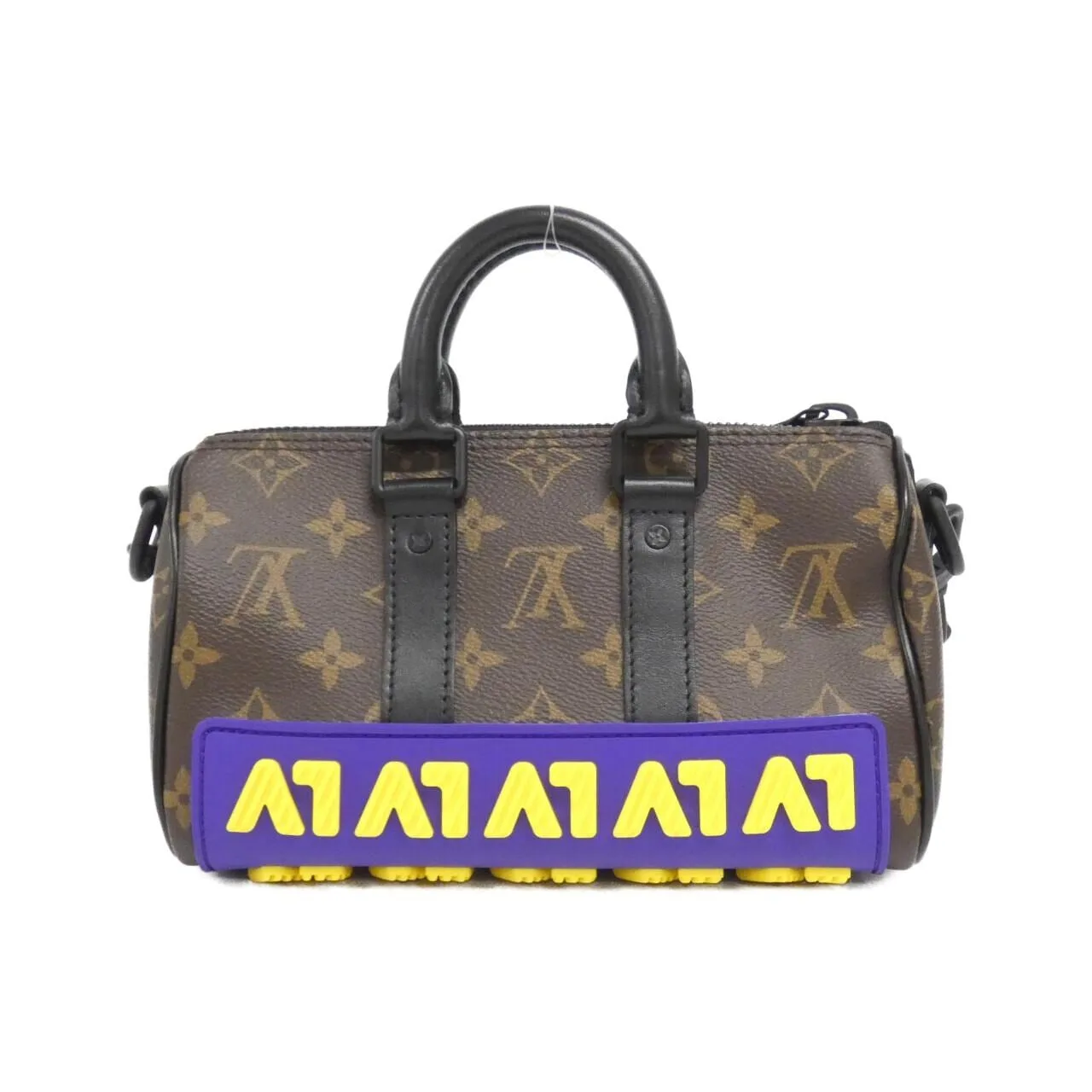 LOUIS VUITTON Keepall M45788 Boston Monogram 黑色 Monogram 中古品A - 縮圖 2