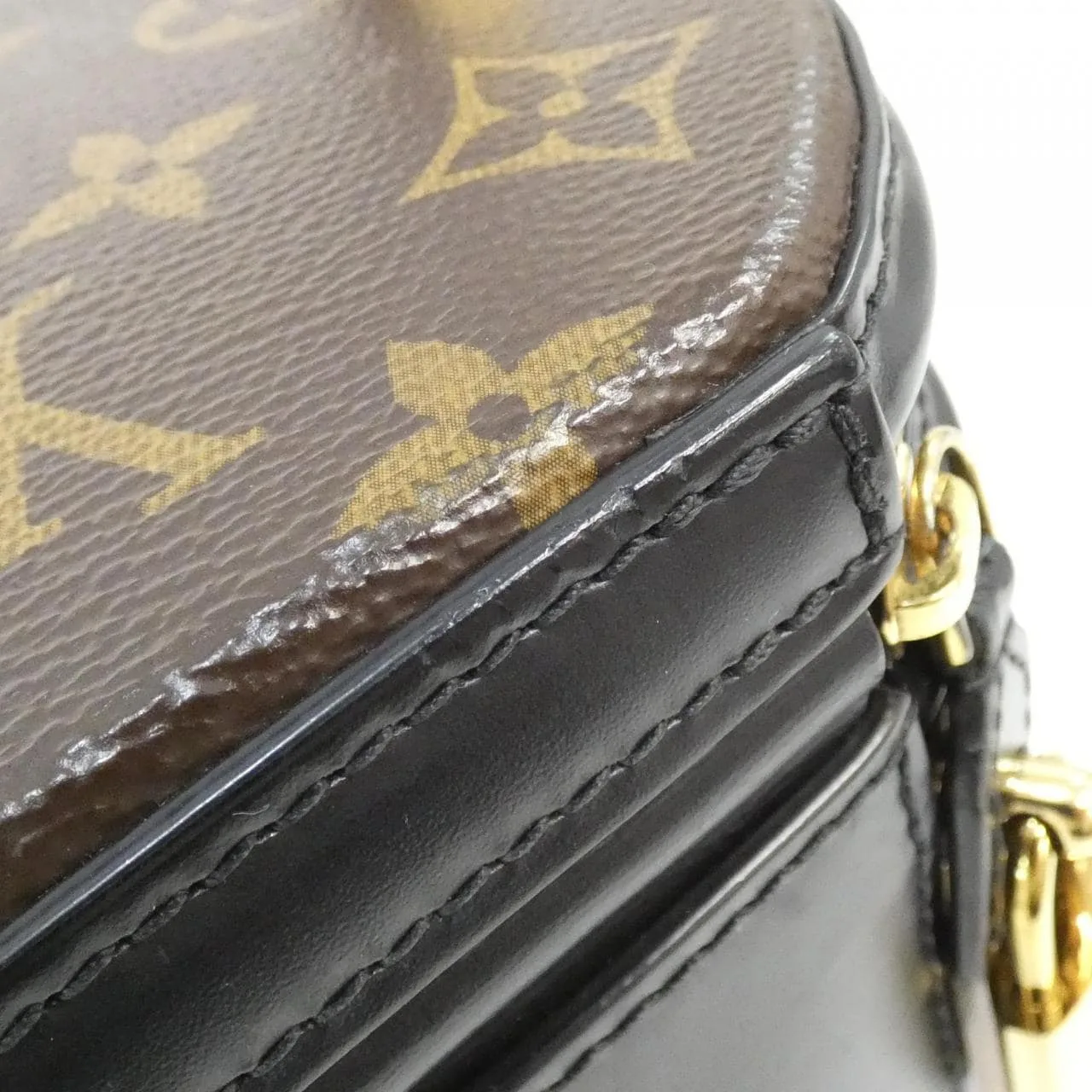LOUIS VUITTON M43986 Handbag Monogram 黑色 Monogram 中古品A - 縮圖 7