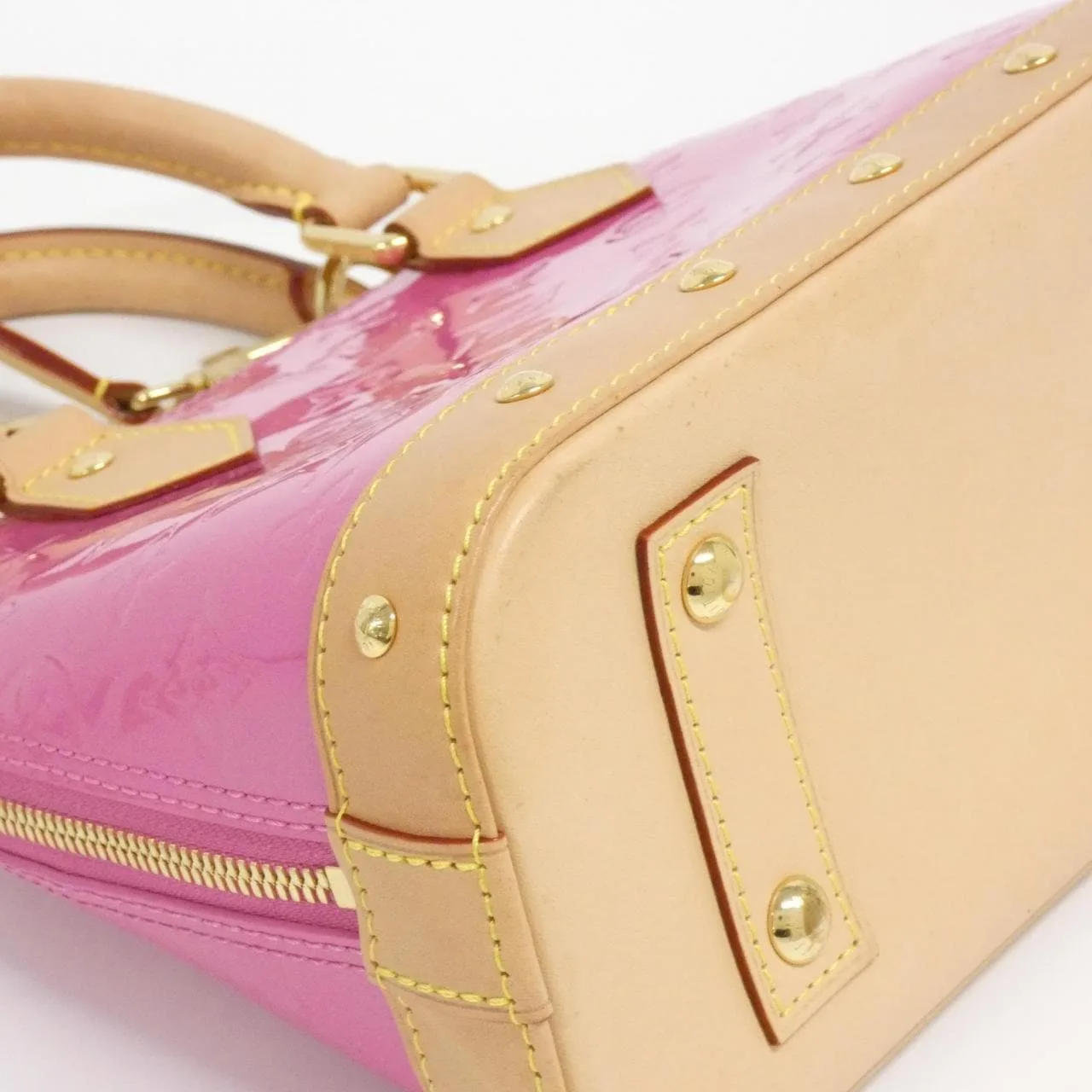 LOUIS VUITTON Alma M90611 Handbag Vernis Pink Vernis Rank A - Thumbnail 2