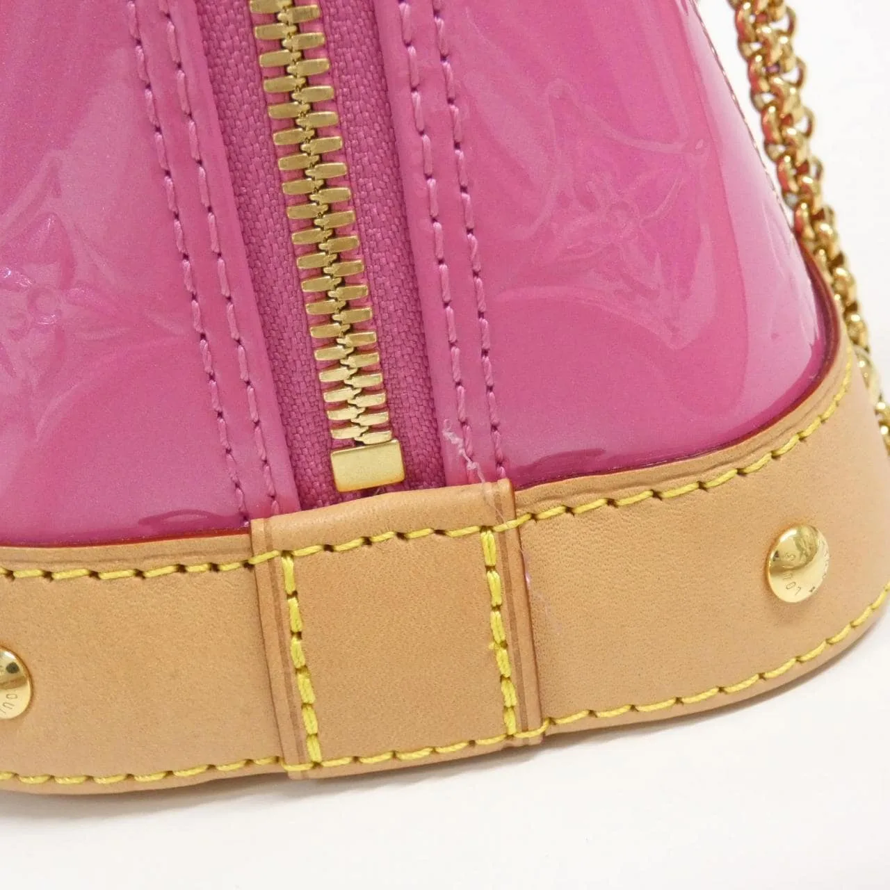 LOUIS VUITTON Alma M90611 Handbag Vernis Pink Vernis Rank A - Thumbnail 5