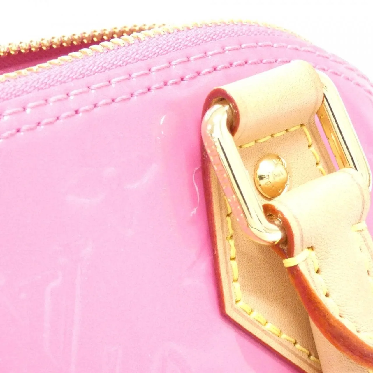 LOUIS VUITTON Alma M90611 Handbag Vernis Pink Vernis Rank A - Thumbnail 6