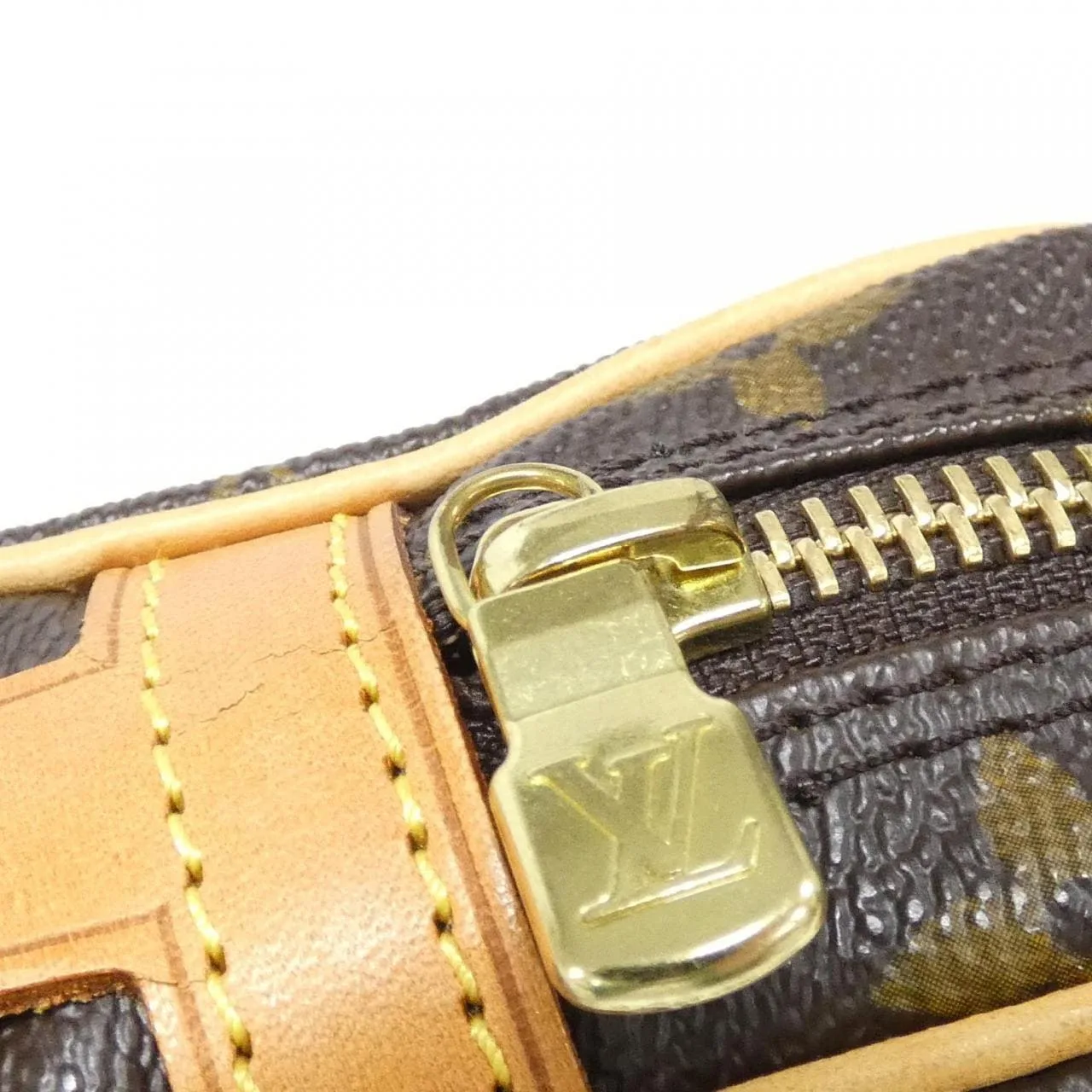 LOUIS VUITTON M51828 Shoulder Monogram 黑色 Monogram 中古品A - 縮圖 4