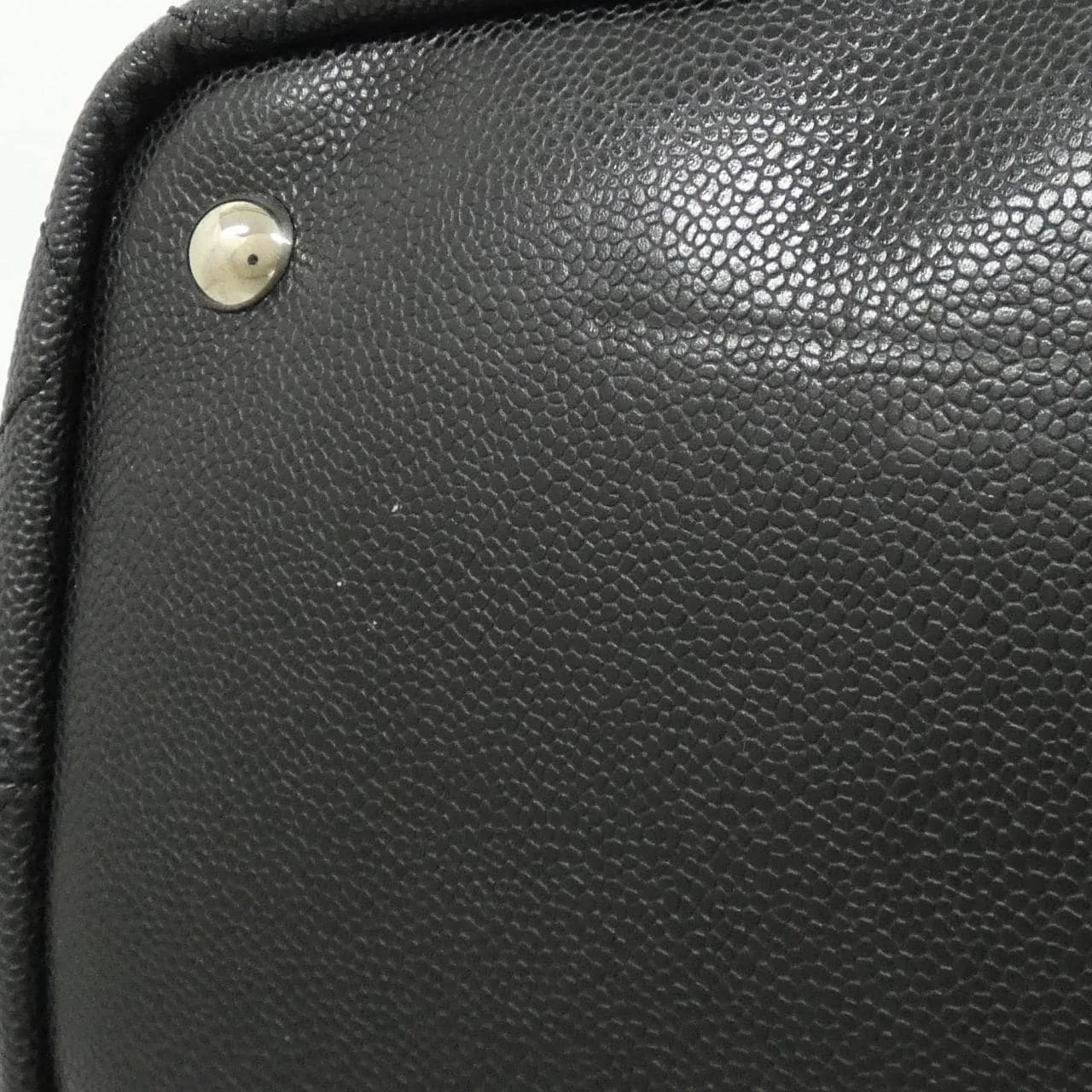 CHANEL Handbag Grained Calfskin Black Grained Calfskin Rank A - Thumbnail 3