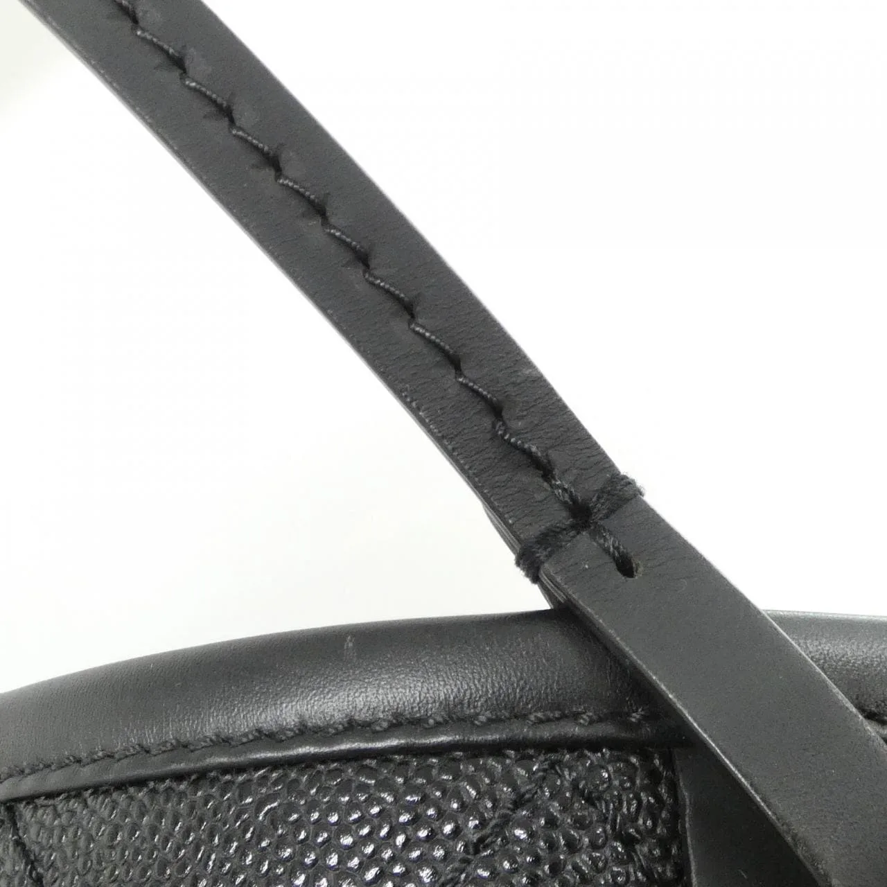 CHANEL Handbag Grained Calfskin Black Grained Calfskin Rank A - Thumbnail 9