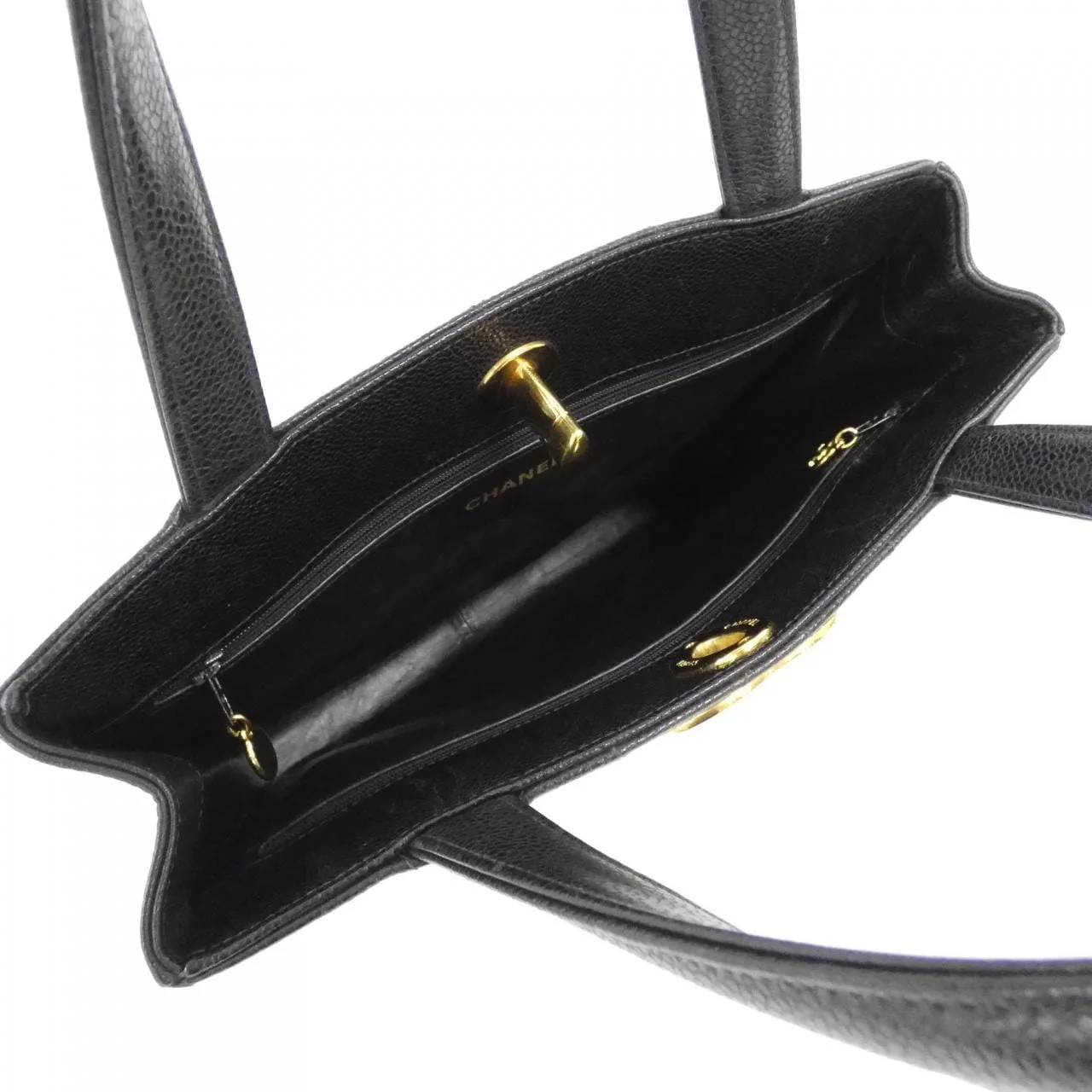 CHANEL Handbag Grained Calfskin