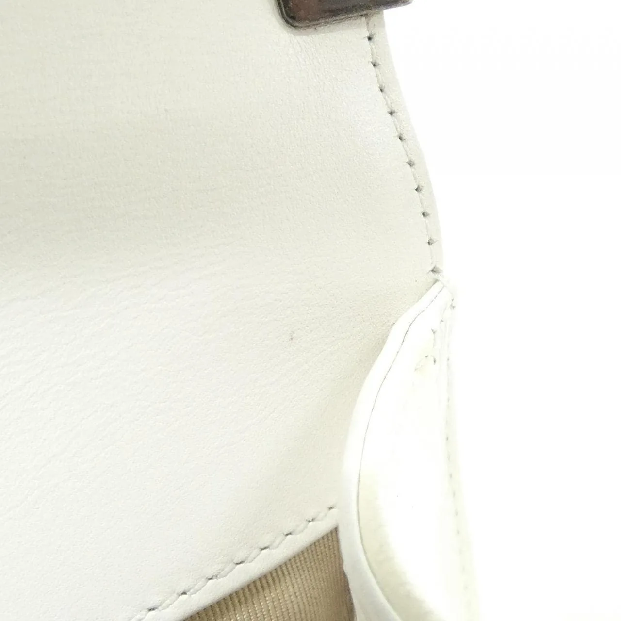 CHANEL Boy Chanel 92193 Shoulder Patent Leather 白色 漆皮 中古品B - 縮圖 10