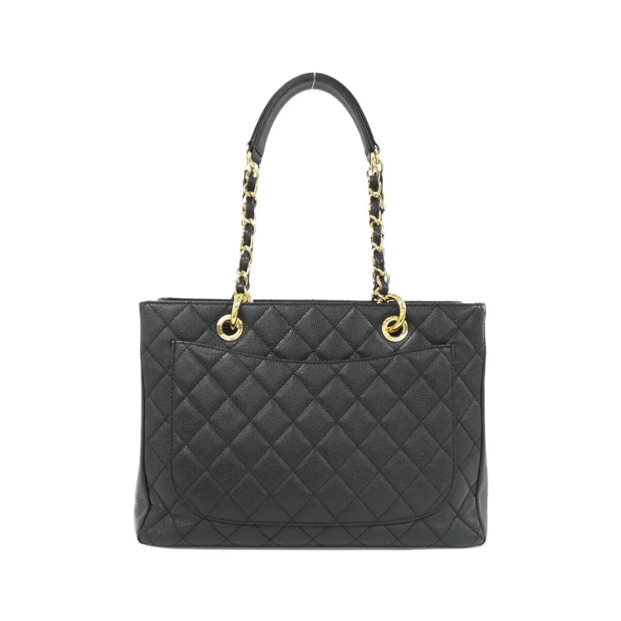 CHANEL 50995 Shoulder Grained Calfskin 黑色 荔枝紋牛皮 中古品A - 縮圖 2