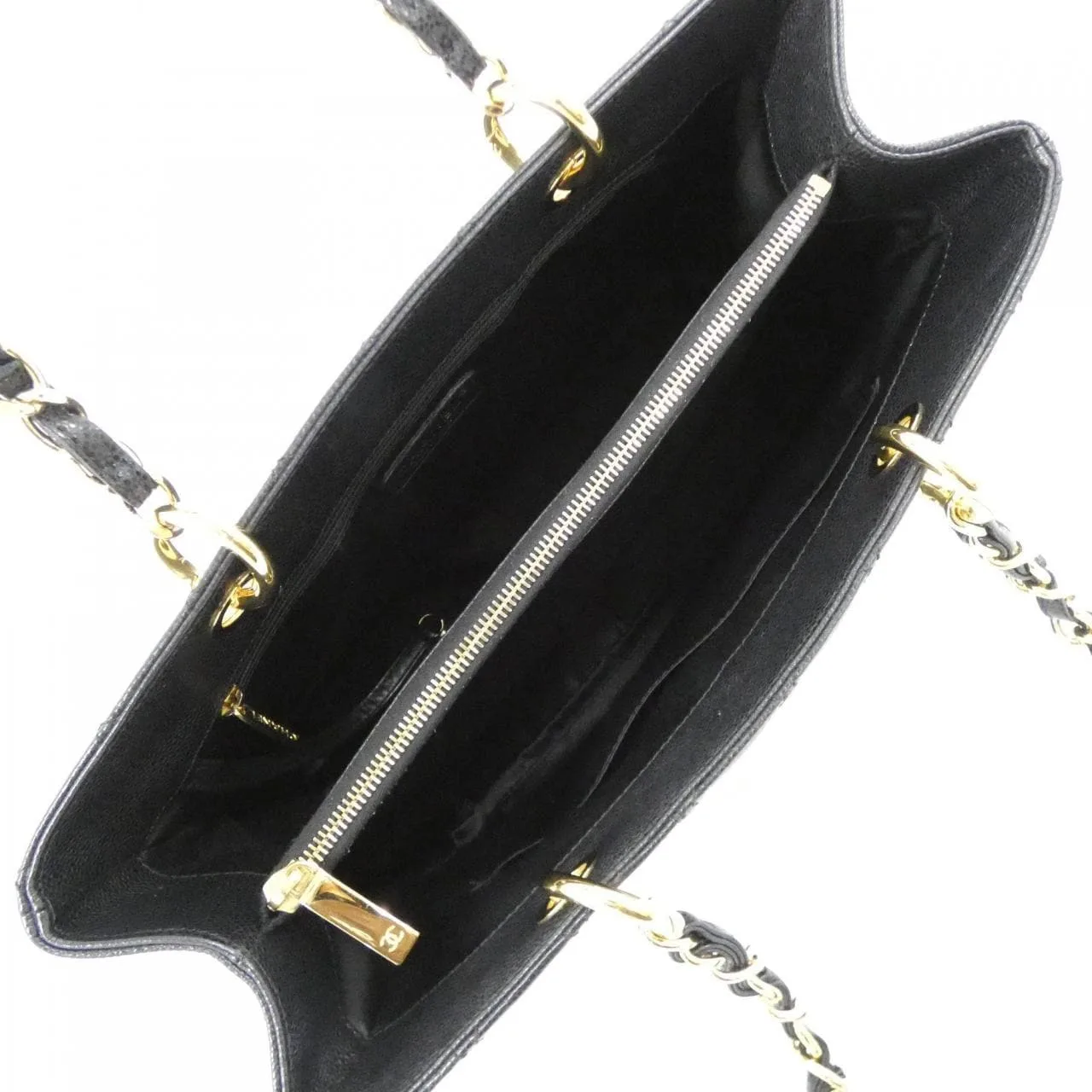 CHANEL 50995 Shoulder Grained Calfskin 黑色 荔枝紋牛皮 中古品A - 縮圖 9