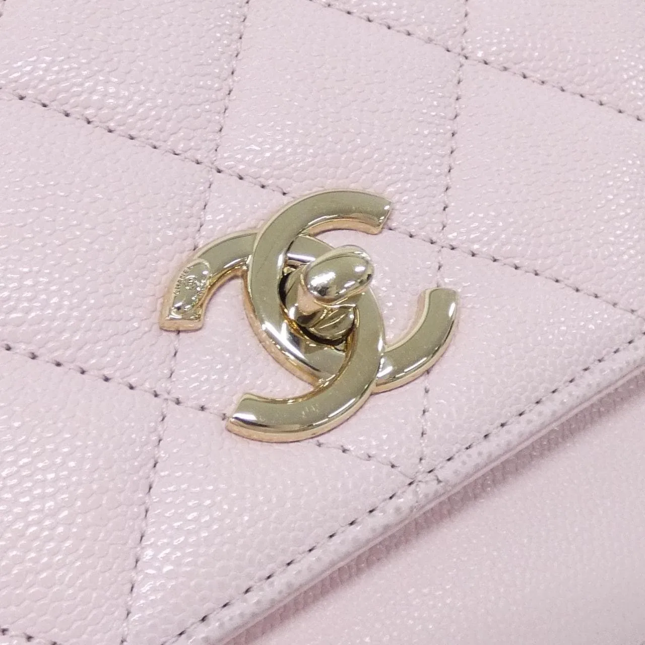 CHANEL 93607 Handbag Grained Calfskin