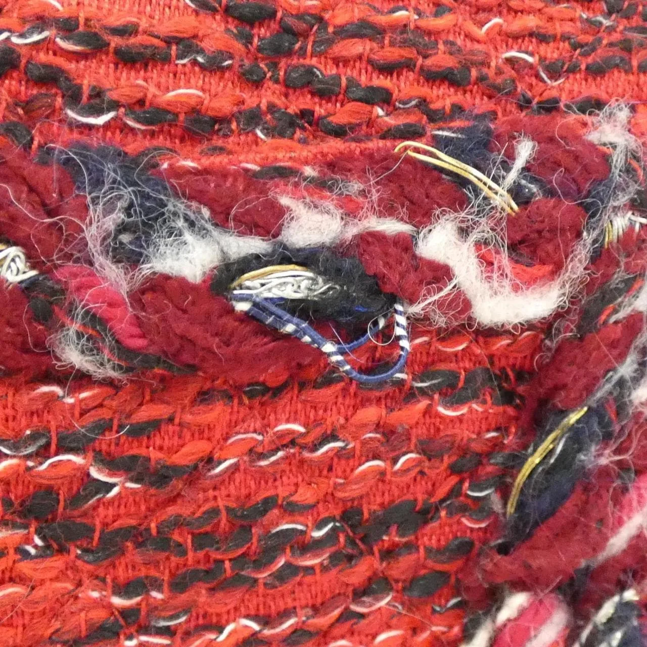 CHANEL Shoulder Tweed 黑色 粗花呢 中古品A - 縮圖 6