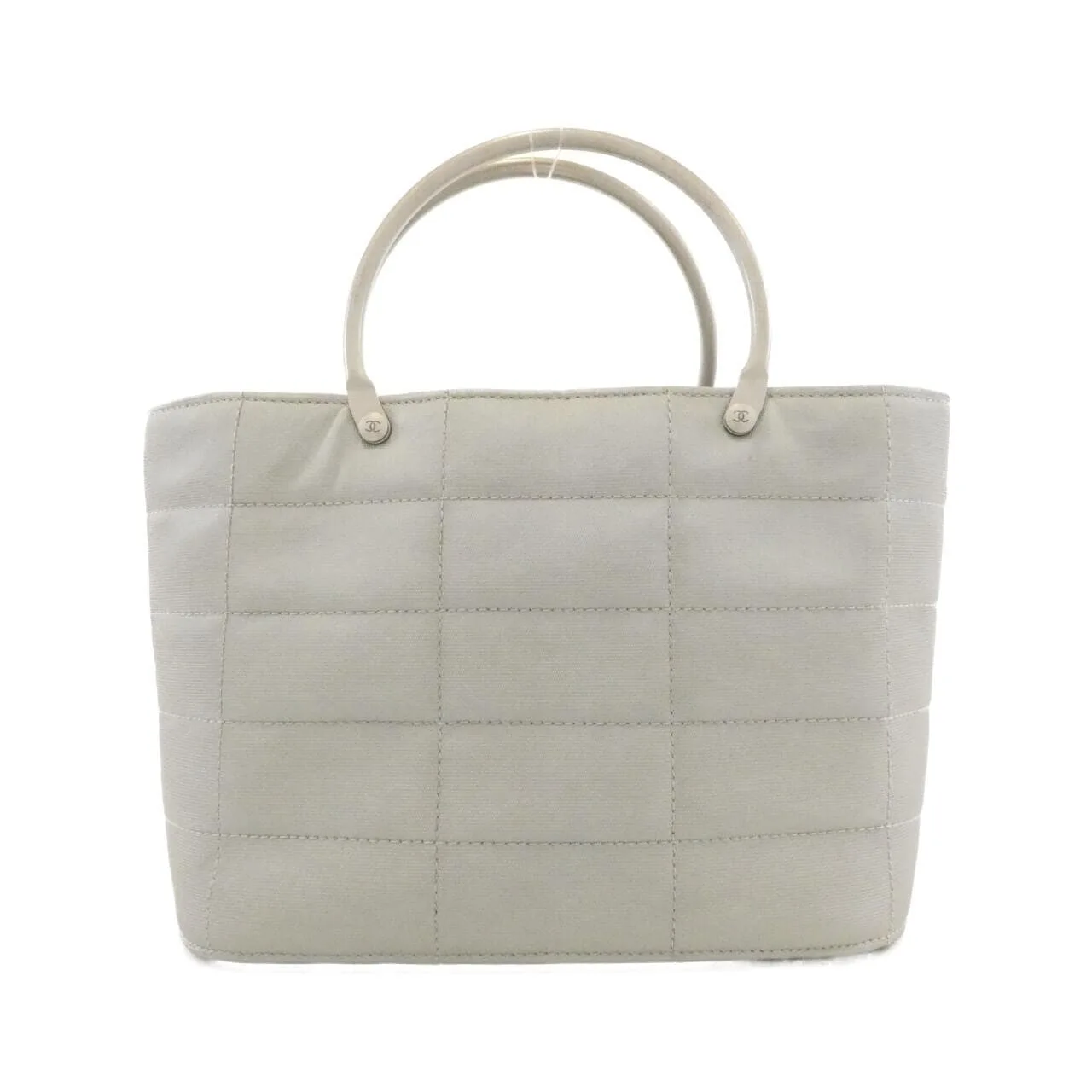 CHANEL Handbag Nylon Grey