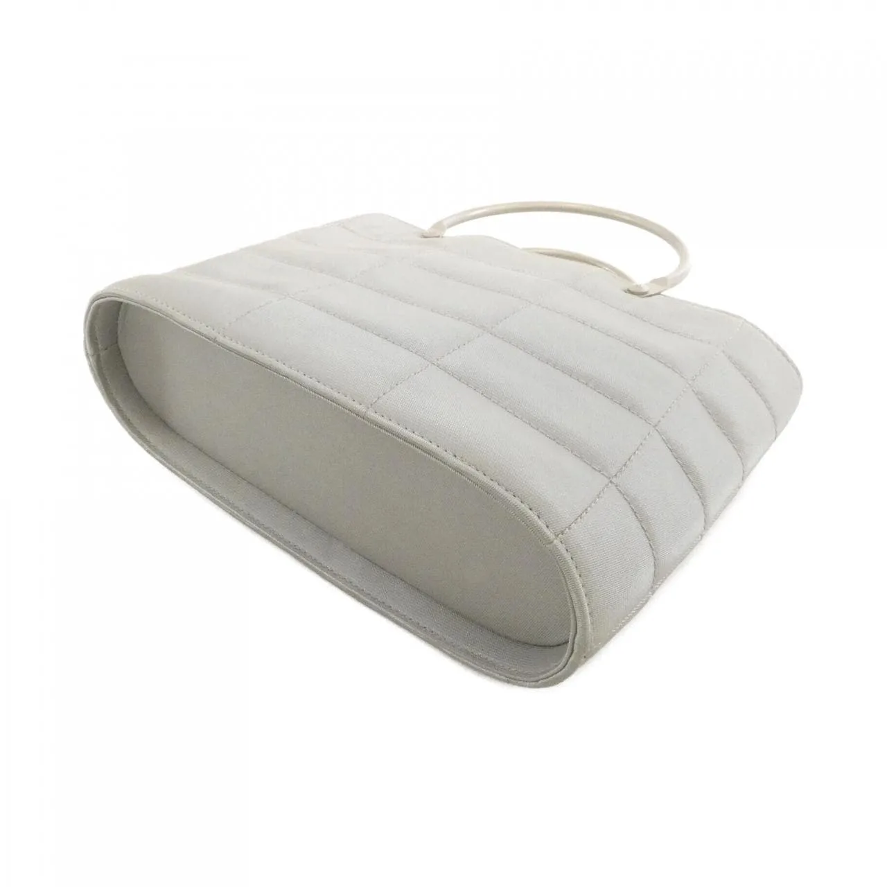 CHANEL Handbag Nylon Grey Nylon Rank B - Thumbnail 2