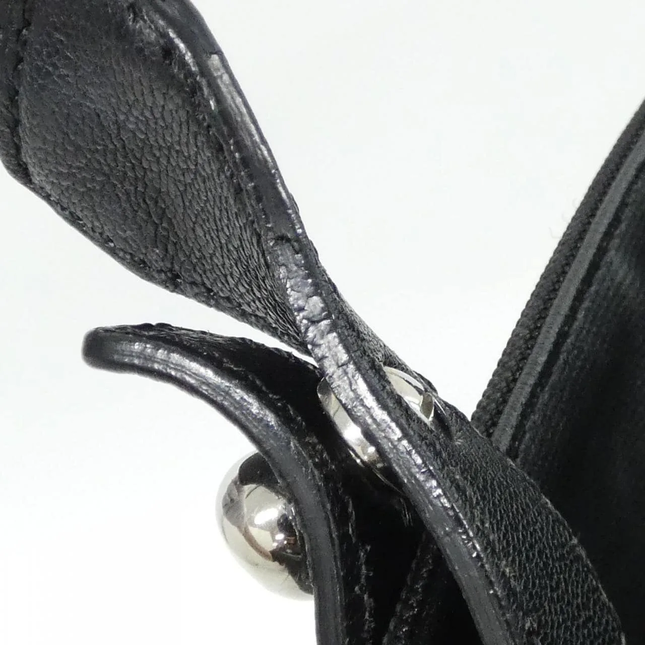 CHANEL 34209 Handbag Canvas 黑色 帆布 中古品A - 縮圖 7