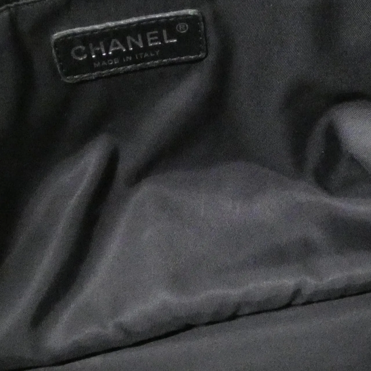 CHANEL 34209 Handbag Canvas 黑色 帆布 中古品A - 縮圖 10