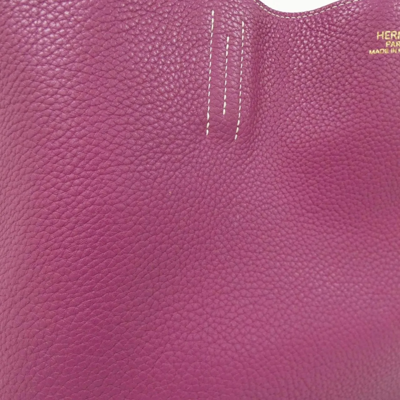 HERMES 062270CA Handbag Clemence Black Clemence Leather Rank A - Thumbnail 5