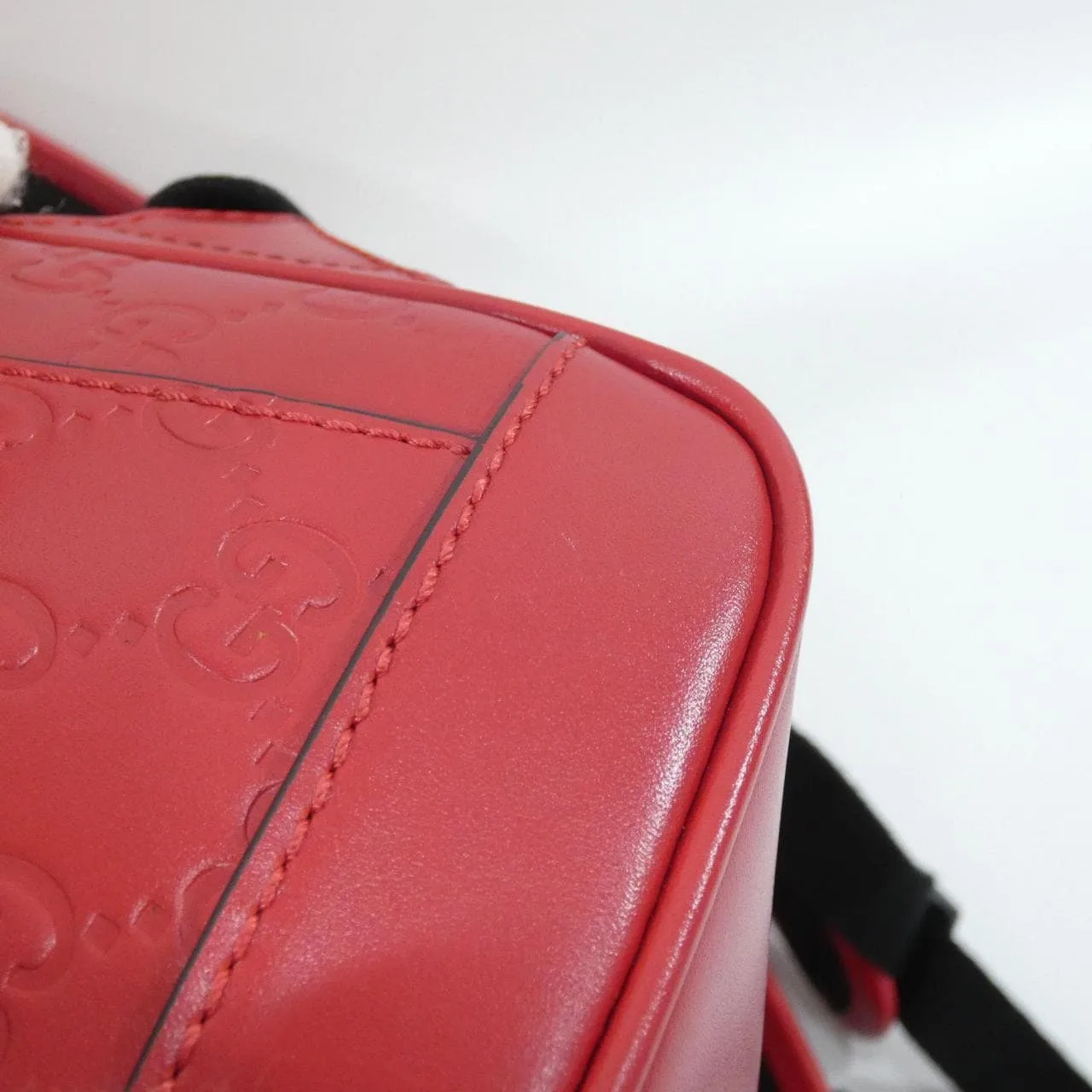 GUCCI 450967 CWCQN 背包 皮革 黑色 皮革 中古品A - 縮圖 5