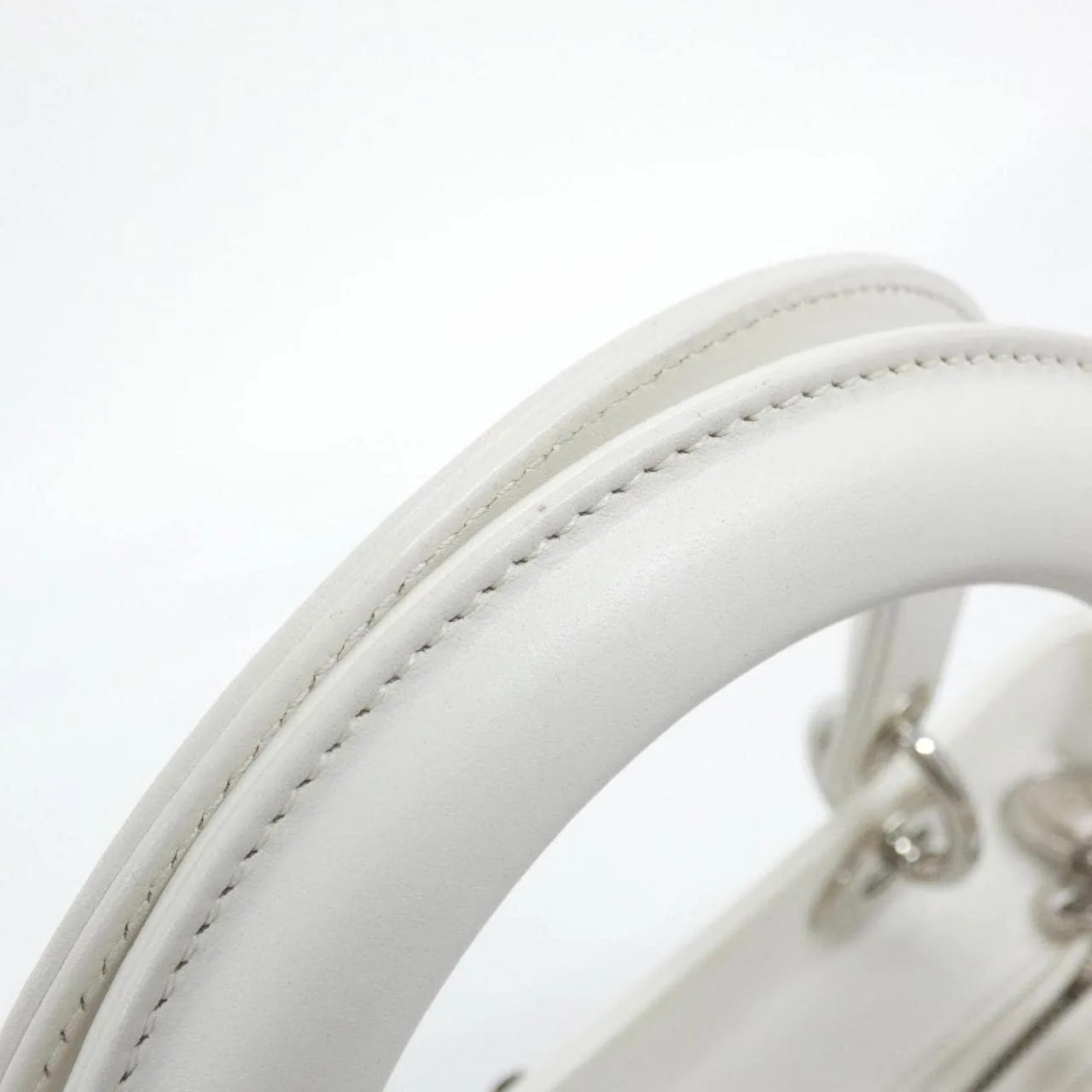 DIOR Lady Dior M0550PRPS 手提包 皮革 黑色 皮革 中古品A - 縮圖 8