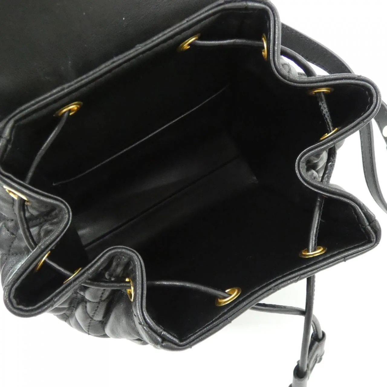 DIOR Caro M6302UNOZ 背包 羊皮 黑色 羊皮 中古品A - 縮圖 5