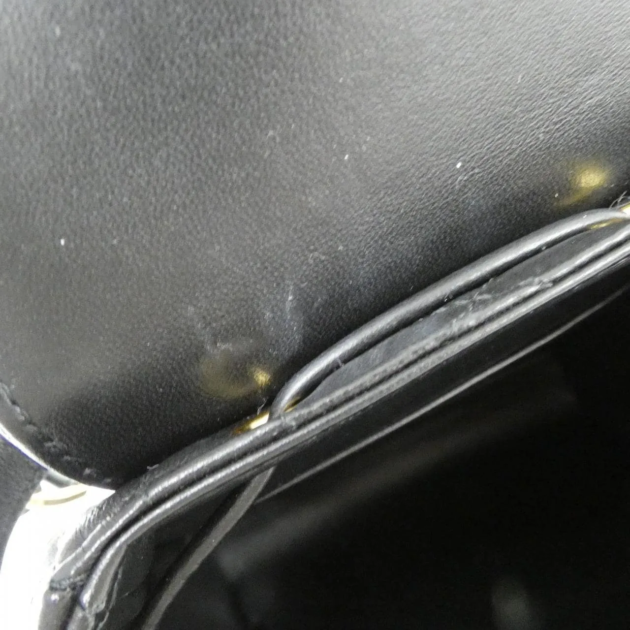 DIOR Caro M6302UNOZ 背包 羊皮 黑色 羊皮 中古品A - 縮圖 6