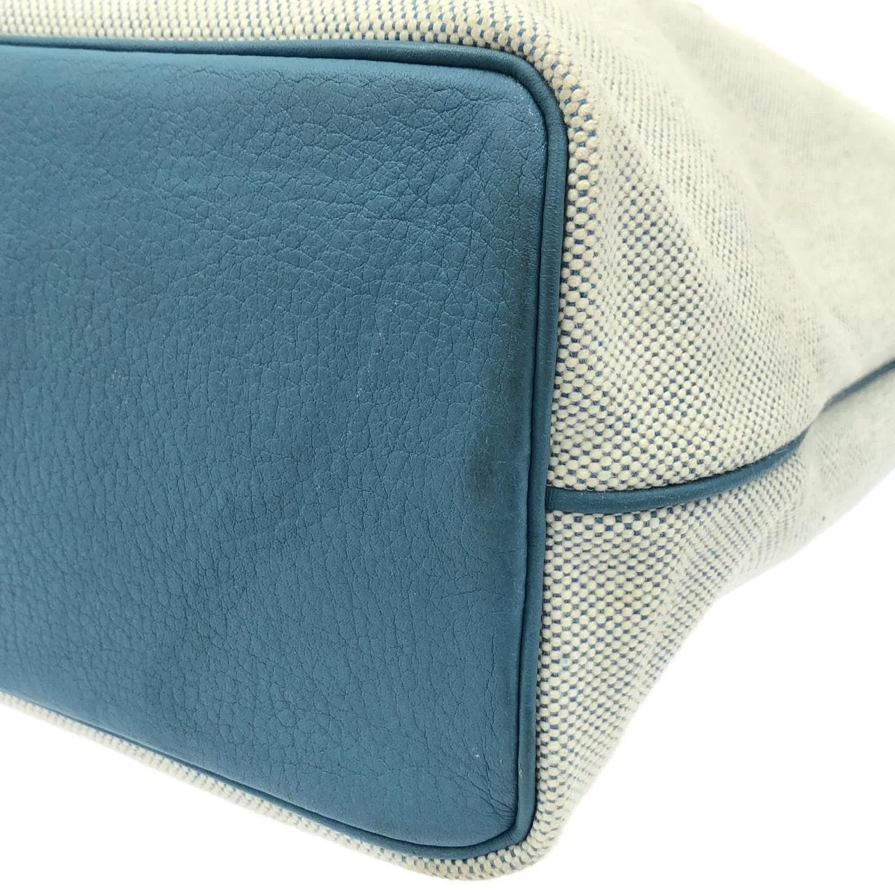 HERMES Shoulder Clemence Blue Clemence Leather Rank A - Thumbnail 3