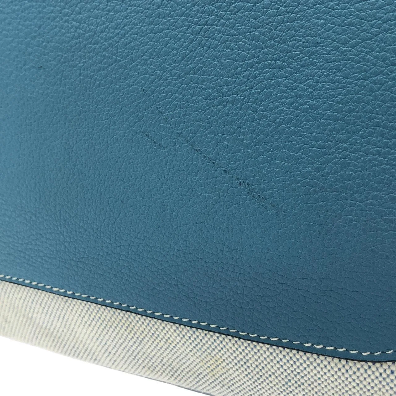 HERMES Shoulder Clemence Blue Clemence Leather Rank A - Thumbnail 4