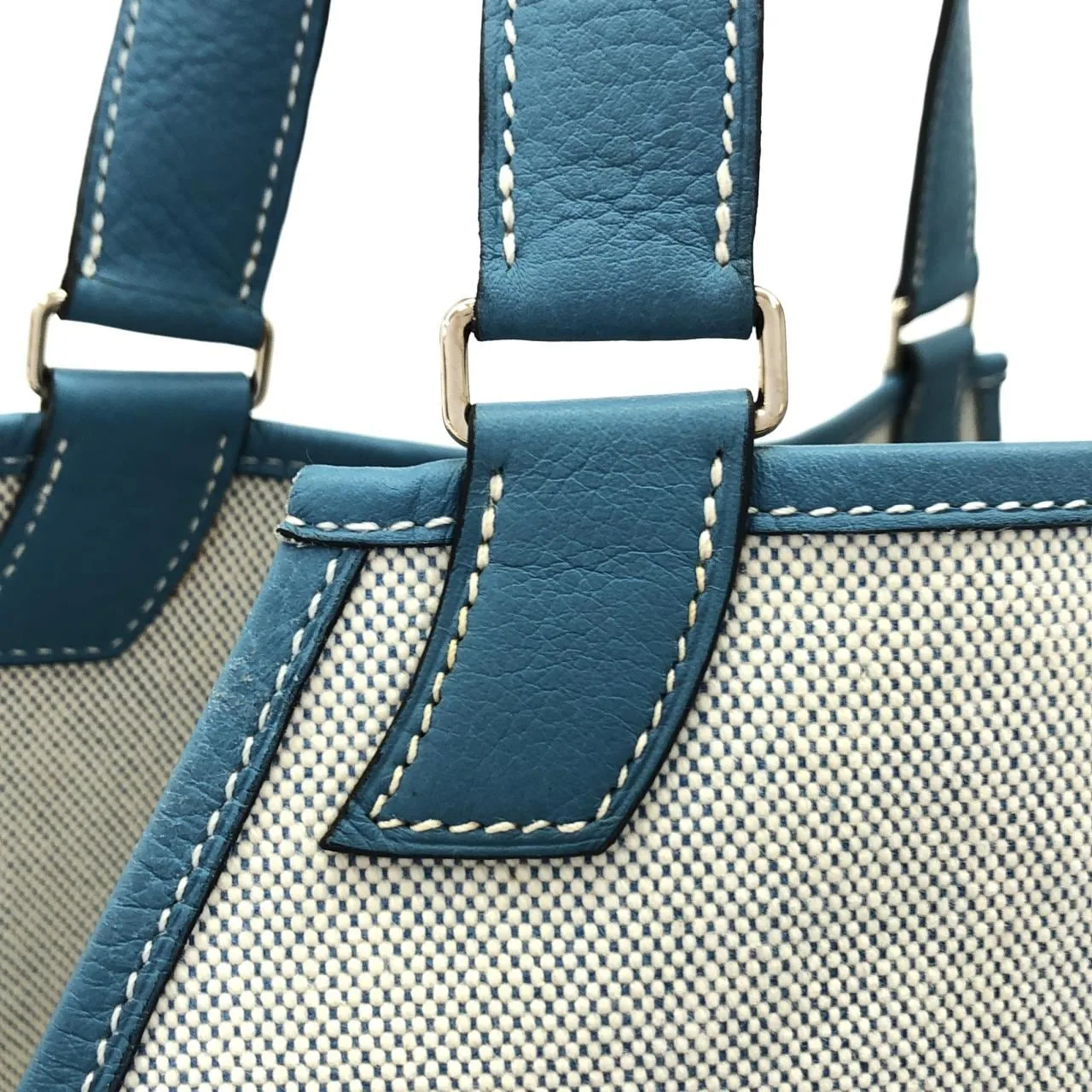 HERMES Shoulder Clemence Blue Clemence Leather Rank A - Thumbnail 6