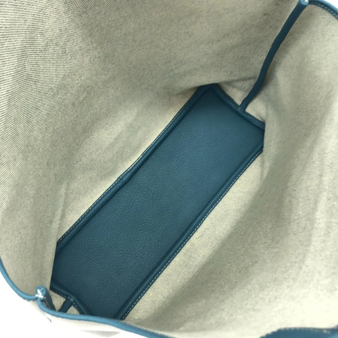 HERMES Shoulder Clemence Blue Clemence Leather Rank A - Thumbnail 8