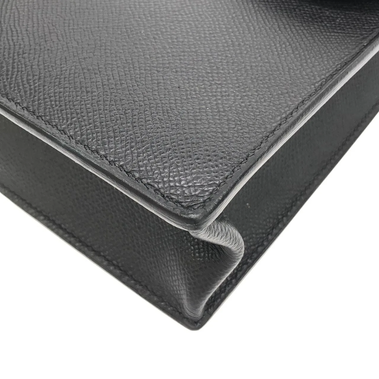 HERMES 043860CK Handbag Epsom Black Epsom Leather Rank A - Thumbnail 3