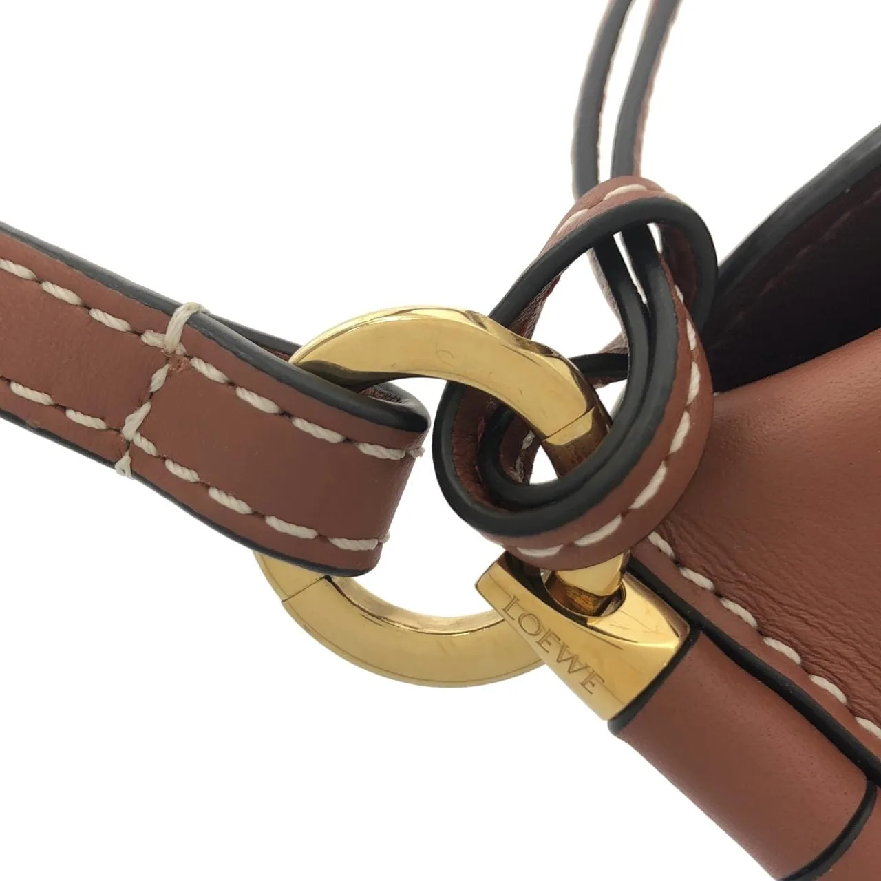 LOEWE Gate C650Z42X34 Shoulder 黑色 中古品A - 縮圖 5