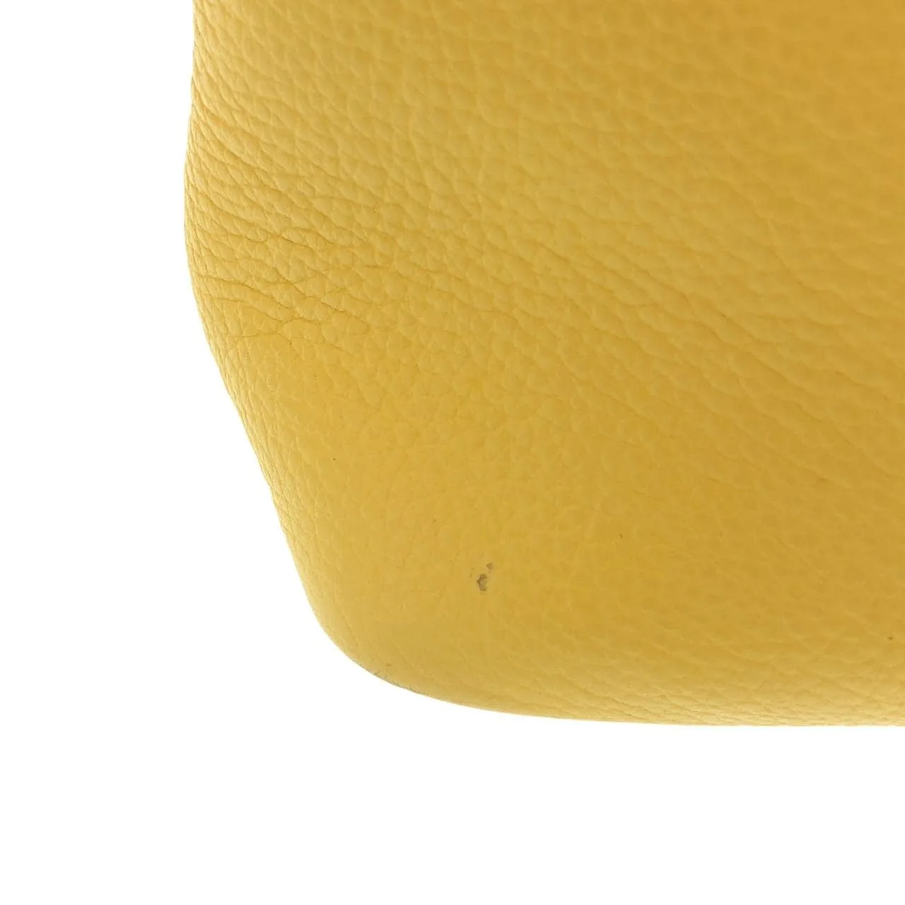 CELINE Shoulder Leather 黃色 皮革 中古品B - 縮圖 4