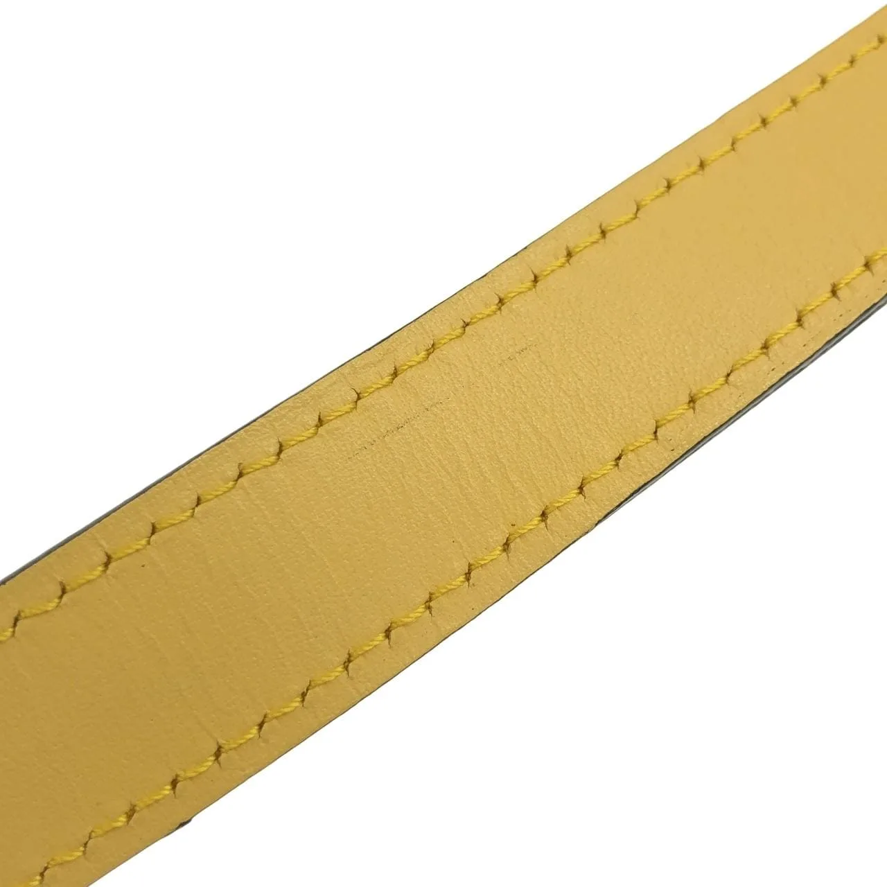 CELINE Shoulder Leather 黃色 皮革 中古品B - 縮圖 7