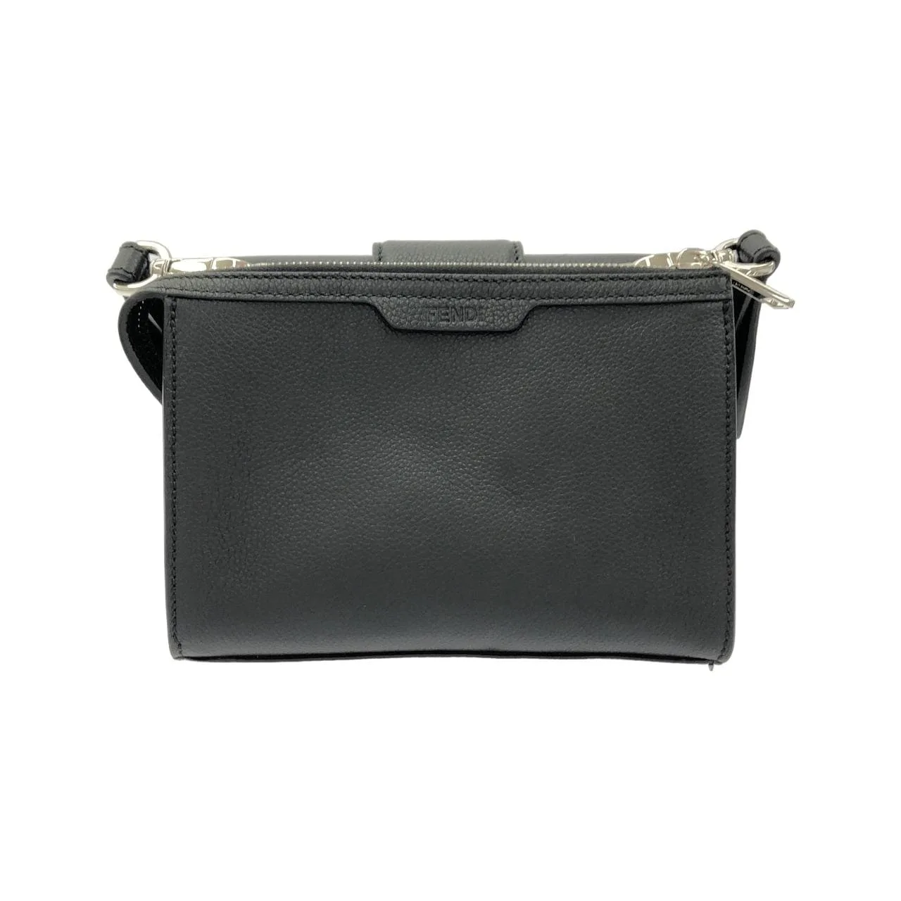 FENDI Baguette 7VA649 AVVD Shoulder Leather 銀色 皮革 中古品A - 縮圖 2