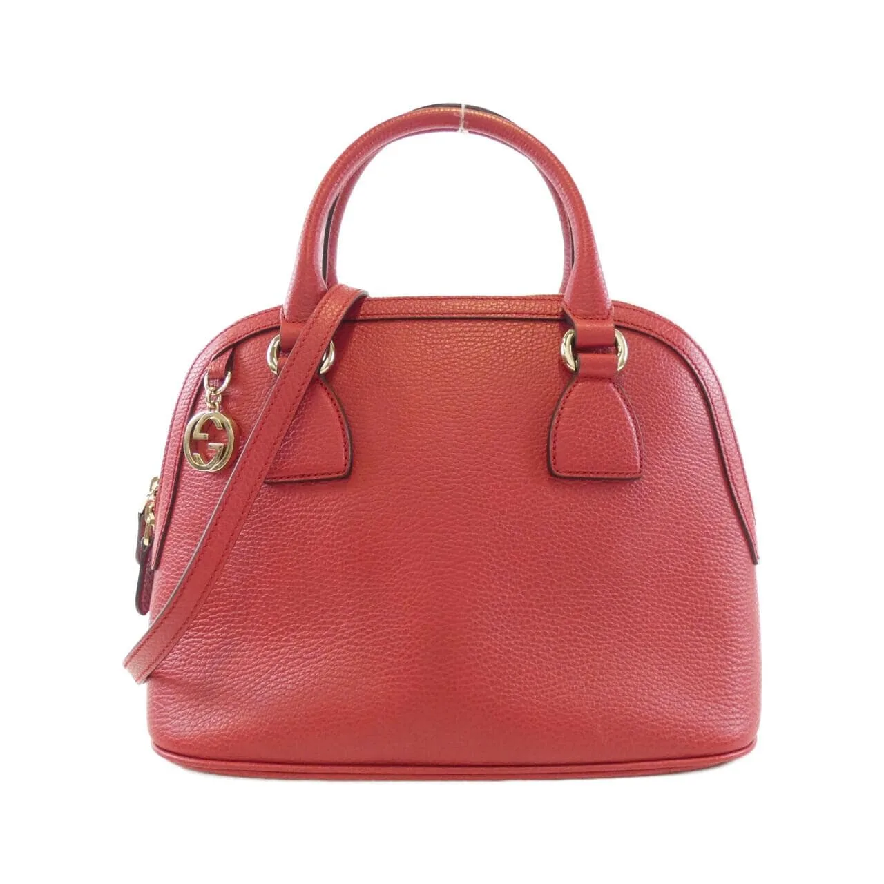 GUCCI GG Supreme 449662 CAO0G Handbag Leather Red