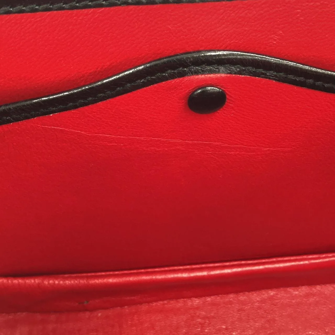 GUCCI 000 1951 Handbag Leather 黑色 皮革 中古品A - 縮圖 10