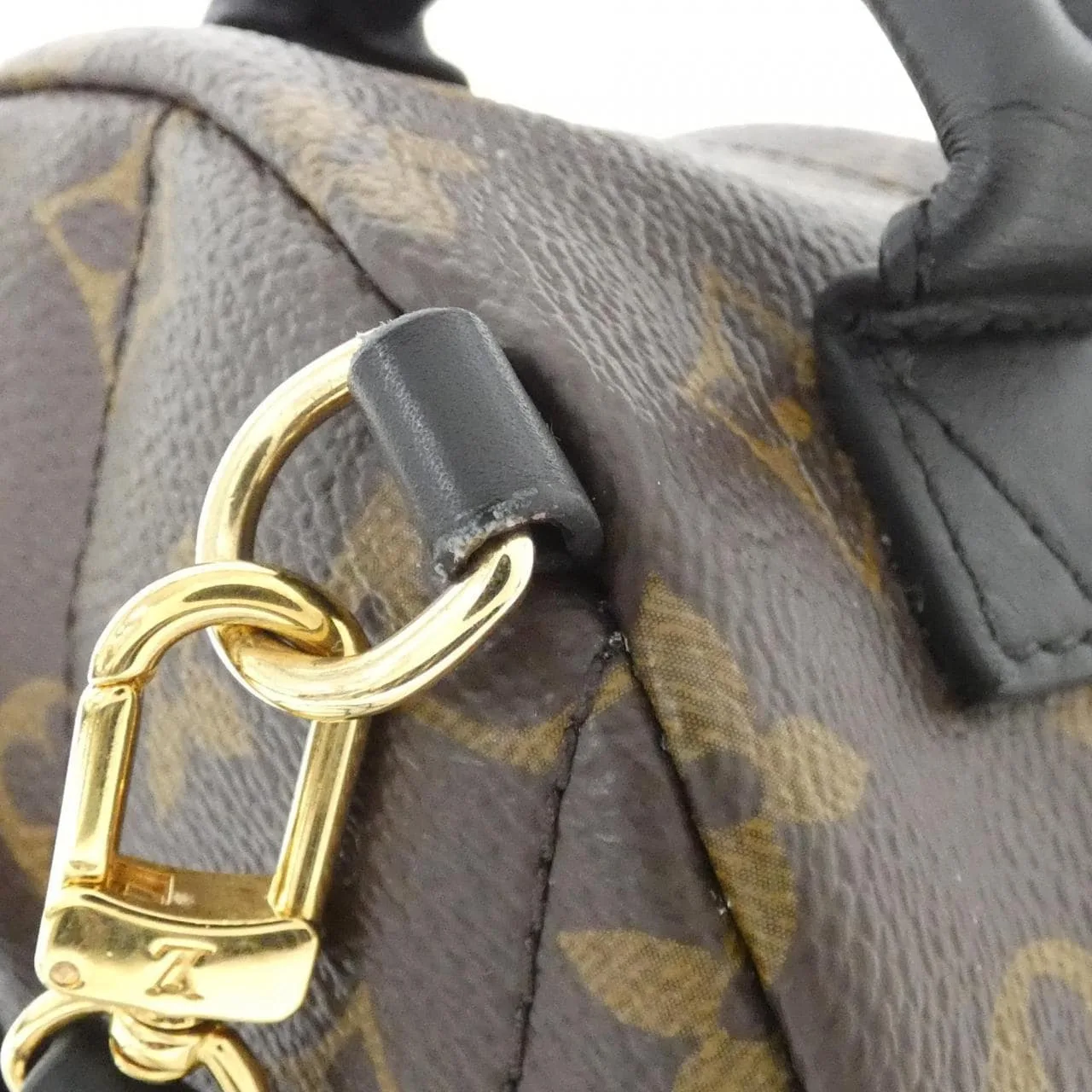 LOUIS VUITTON Palm Springs M44873 Backpack Monogram 黑色 Monogram 中古品A - 縮圖 4