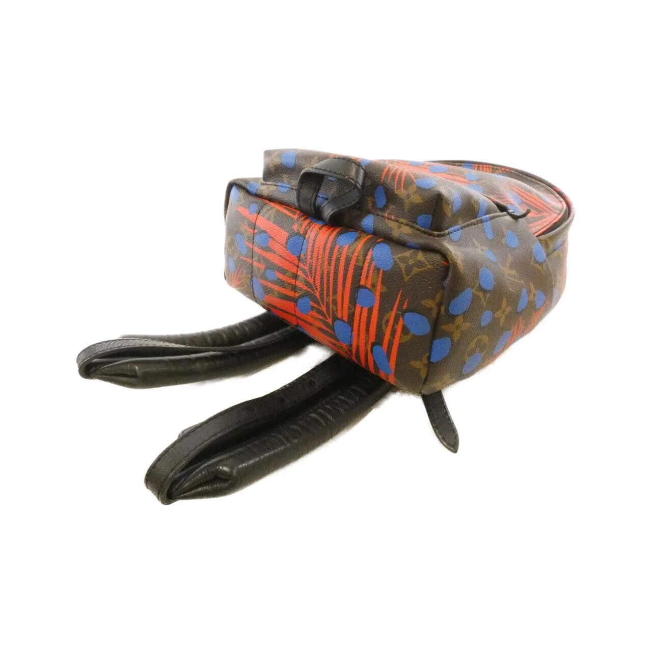 LOUIS VUITTON Palm Springs M41980 Backpack Monogram 黑色 Monogram 中古品B - 縮圖 3