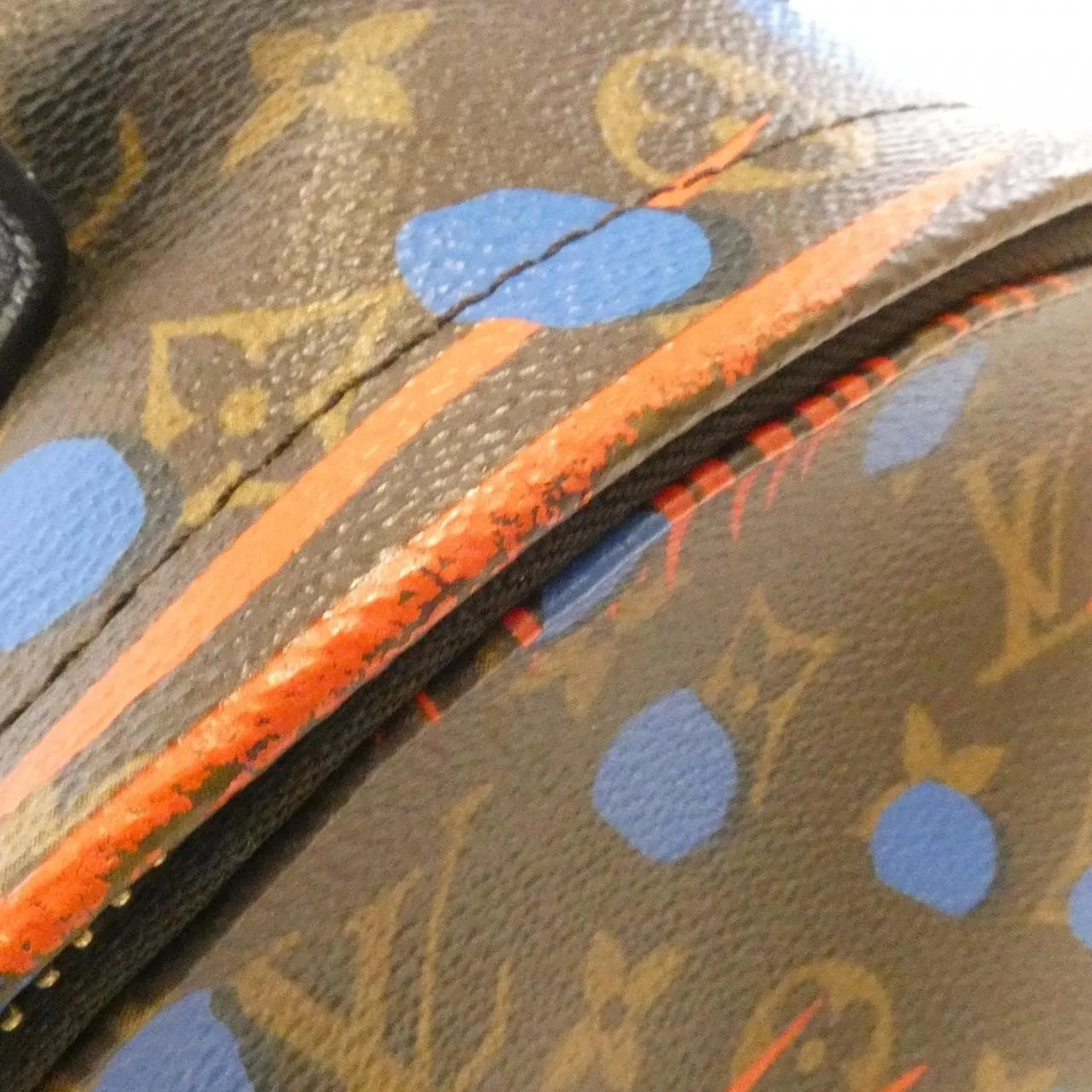 LOUIS VUITTON Palm Springs M41980 Backpack Monogram 黑色 Monogram 中古品B - 縮圖 5