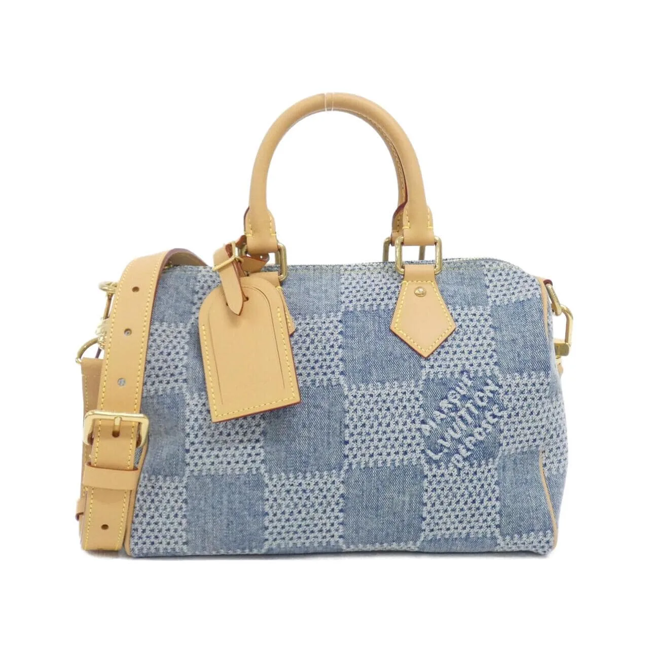 LOUIS VUITTON Speedy N40700 Handbag Denim Blue