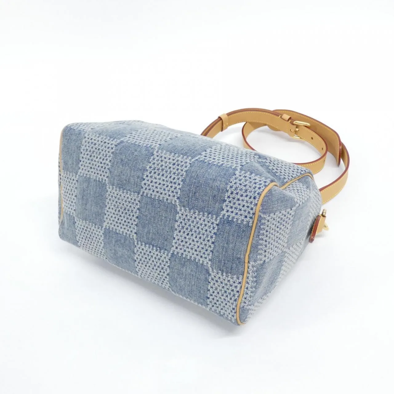 LOUIS VUITTON Speedy N40700 Handbag Denim Blue Denim Rank A - Thumbnail 3