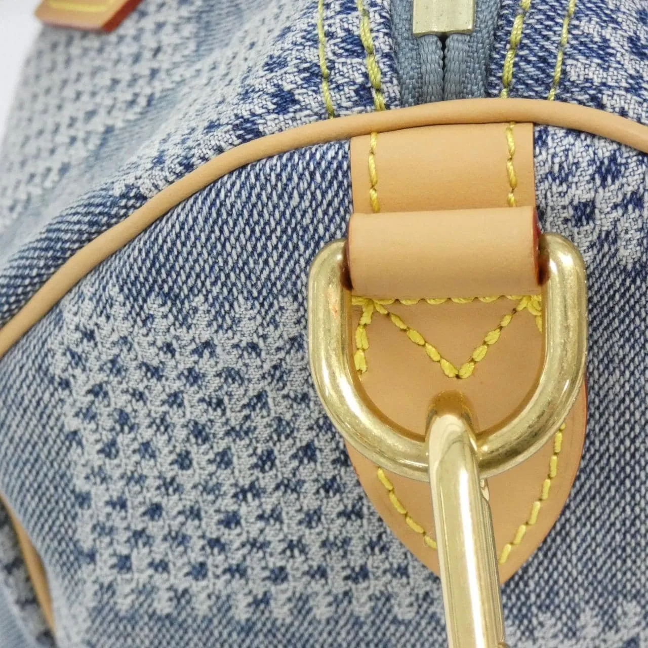 LOUIS VUITTON Speedy N40700 Handbag Denim Blue Denim Rank A - Thumbnail 5