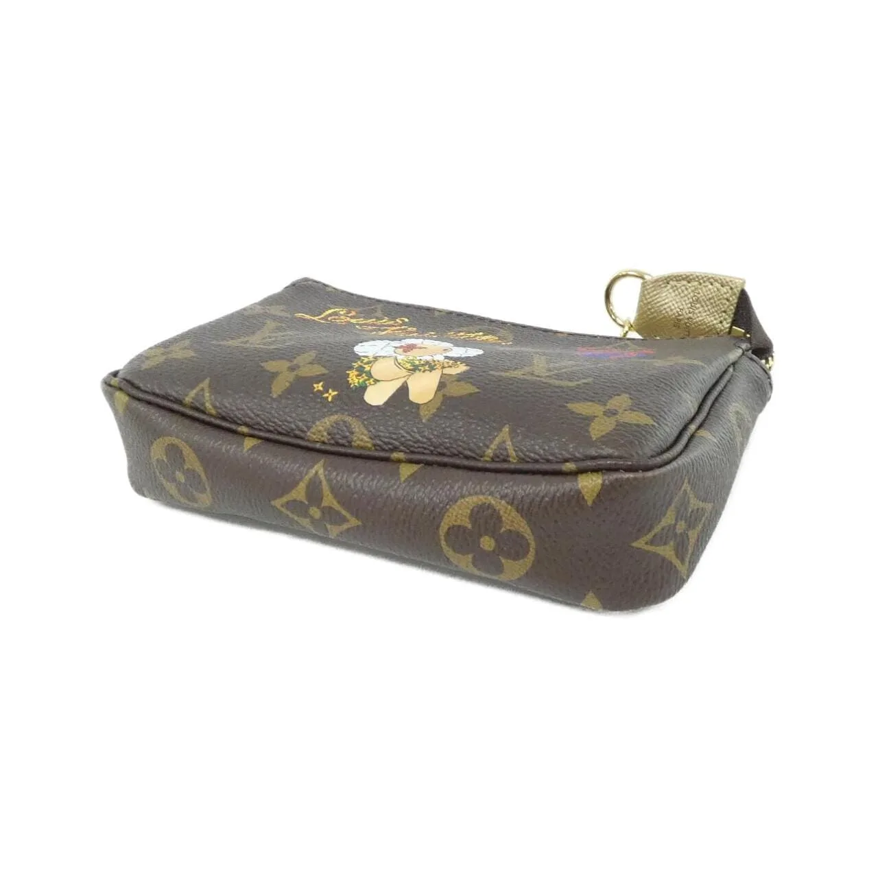 LOUIS VUITTON Pochette M15328 小斜揹包 Monogram 黑色 Monogram 中古品A - 縮圖 3