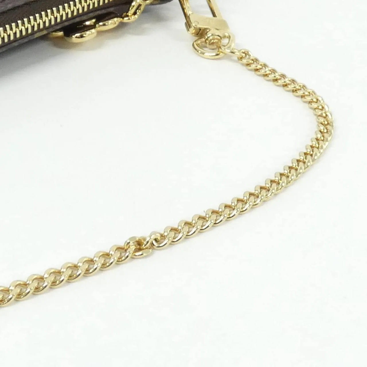 LOUIS VUITTON Pochette M15328 小斜揹包 Monogram 黑色 Monogram 中古品A - 縮圖 5